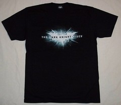 T Shirt DC Comics Batman Movie Logo Dark Knight Rises Shattered
