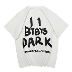 MFCT Men’s Streetwear Tshirt Dark Reflection Spray Paint Urban Short Sleeves Tee
