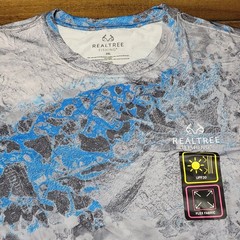 Realtree Fishing LS UPF30 Flex Fabric Grey Shirt – Size 2XL (50-52) NWT