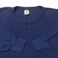 VTG Northwest Territory Thermal Mens XXL Navy Polycotton Waffle-Knit Long-Sleeve