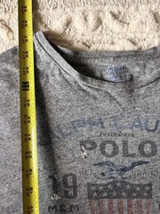 Polo Ralph Lauren XL Gray Graphic T Shirt Classic Fit 1967 Shield USA Logo Tee