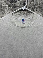 Vintage Russell Athletic Blank T Shirt Men’s Size Large Gray USA Made 90s