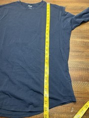 Orchard & Broome Peru Pima Cotton Stretch Tee Medium Navy Blue Designer
