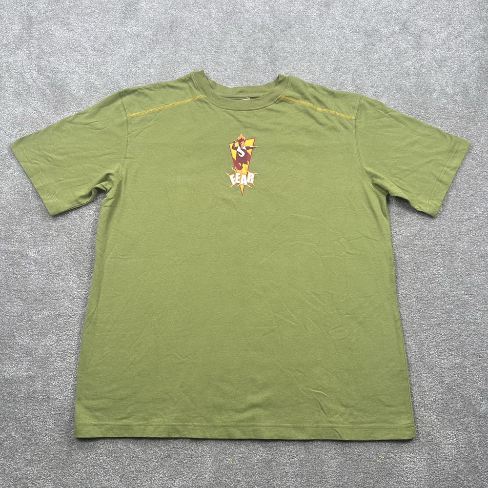 Disney Store The Incredibles Fear T Shirt Adult Size Large Green Short Sleeve