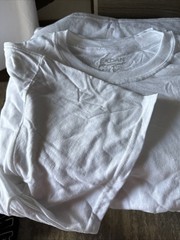 Gildan – DryBlend 50/50 T-Shirt White NEW XL Smoke Free Tag Less, New! See Pics.
