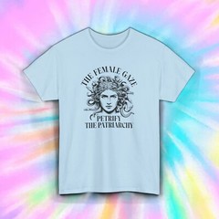 Feminist Medusa Shirt Female Gaze Petrify The Patriarchy Graphic Tee S-5XL
