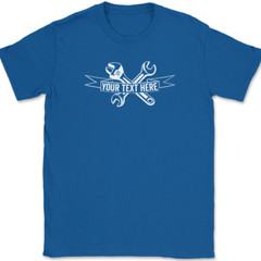 Mechanic Your Text Here Custom T-Shirt Personalized Car Truck Tee