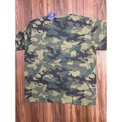 Champion Men 3XLT Camo Big C Logo T-Shirt Short Sleeve Green Woodland Camouflage