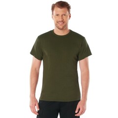 T-Shirt Variety 5 Pack All Five Solid Color 100% Cotton Short Sleeve Tees