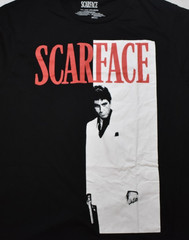 Scarface Mens Scarface Movie Poster Graphic Black Shirt NWT 2XL (50-52)