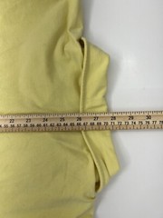 Mens Express Shirt Size Large Solid Yellow Short Sleeve Polo