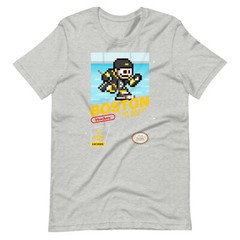 Boston Bruins NHL Hockey Team Jersey 8-bit Pixel Art Nintendo Vintage T-Shirt