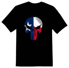 Texas punisher black or white tee eight nine