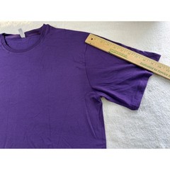 Royal Avalon Mens XL Purple Bamboo Blend Short Sleeve Crew Neck T-Shirt