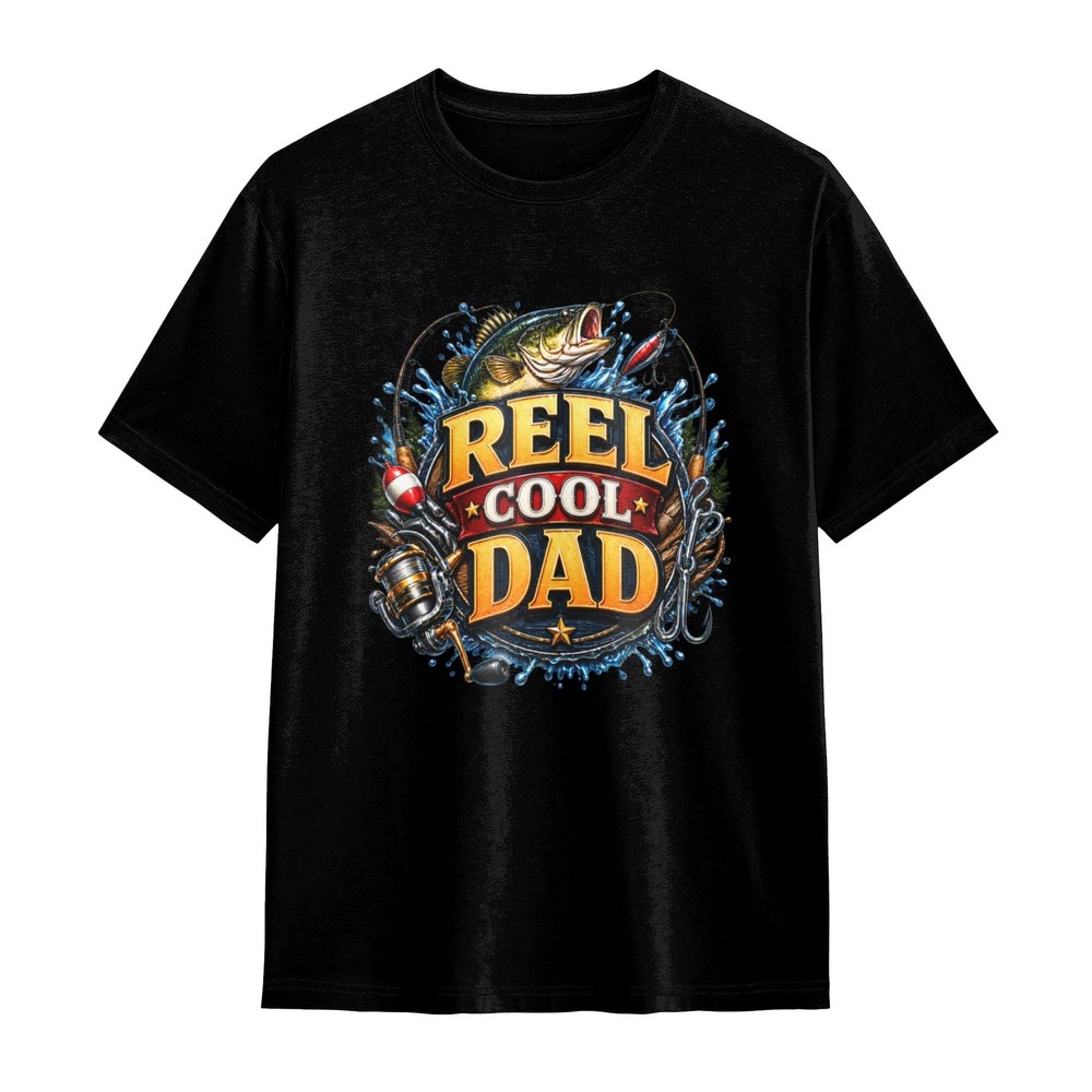 Limited Stock Reel Cool Dad T-Shirt Fishing-Themed Father’s Day Gift Men’s Shirt