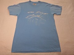 Vintage 1988 Dolphins Gulf Shores Souvenir Blue T-shirt Size L Oneita USA