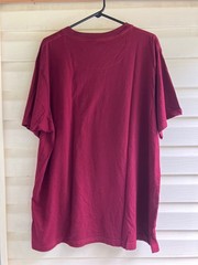 tshirt graphic maroon color melting sun, winston brand, peru, 100% cotton, 2xl