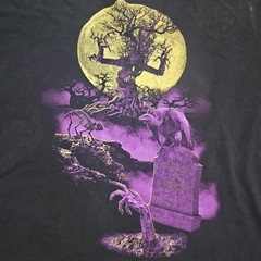 2000s Halloween Rest in Pieces Graveyard Zombie Horror Tshirt Size 3xl