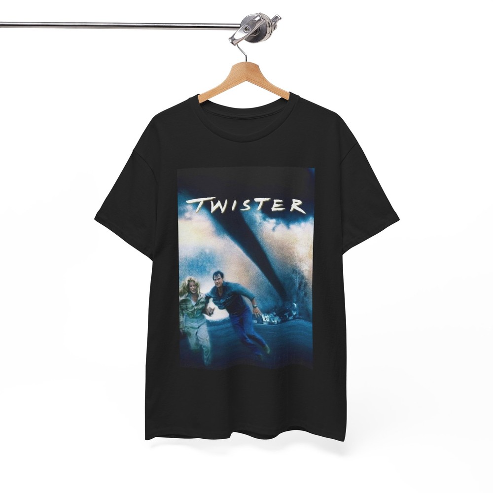 Twister Tshirt Vintage Movie Poster Retro Classic Unisex Heavy Cotton Tee