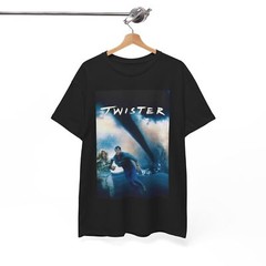 Twister Tshirt Vintage Movie Poster Retro Classic Unisex Heavy Cotton Tee