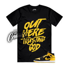 1 New Love Black Varsity Maize Yellow White 2025 T Shirt Match Match TG
