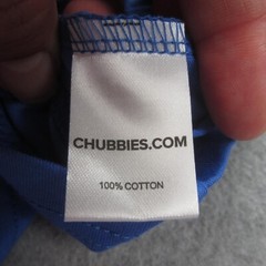 Chubbies Mens S T-Shirt NWT Blue Weekender Retro Graphic Print Short Sleeve