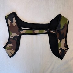 JOCKMAIL Men’s Harness Elastic Shoulder Strap Neoprene Harness Crop Top Muscle