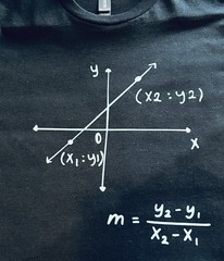 Graphic Tee Math Teacher “Slope” Shirt With Slope Formula Unisex T-Shirt Black