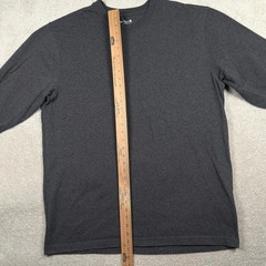 Carhartt Shirt Mens LT Gray Loose Fit Long Sleeve Logo Spell Out TK0231-M
