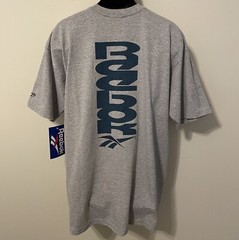 Vintage 90’s REEBOK T-SHIRT *DARK GRAY* NEW Old Stock NWT 2X-LARGE