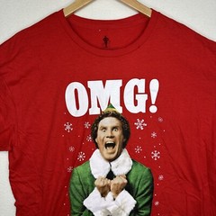 XL Christmas T Shirt Elf Movie Will Ferrell OMG Santa Red Unisex Ripple Junction