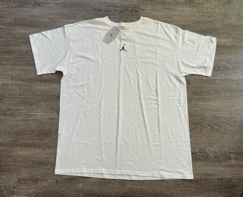 NEW Vintage 2000’s Jordan Brand Center Jumpman Logo T-Shirt XXL Michael USA 90s