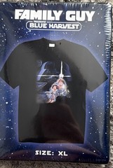 Family Guy Star Wars T-Shirt Blue Harvest TV Show Graphic Compressed Sealed XL