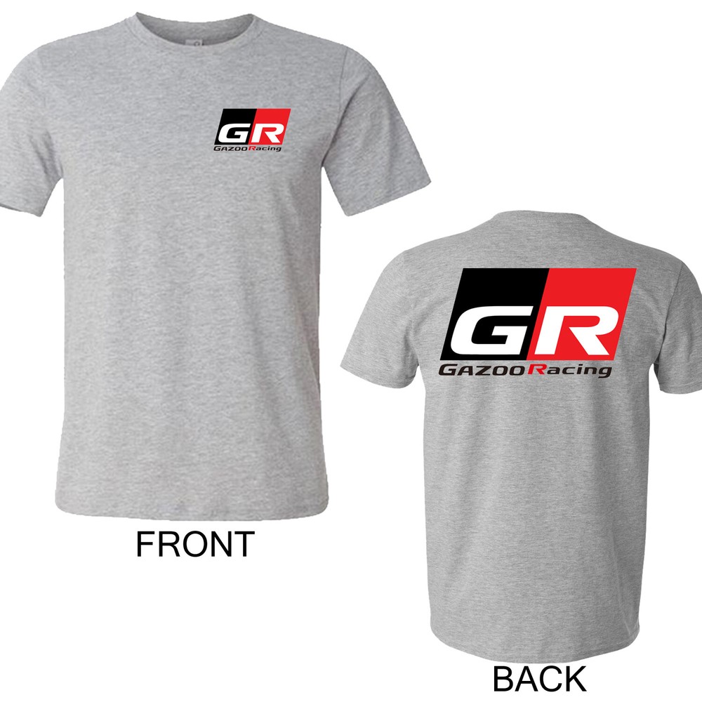 GR GAZOO RACING Men’s Grey T-Shirt Size S to 5XL