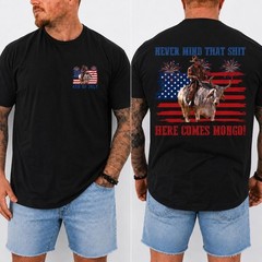 Patriotic Cowboy 4th Of July T Shirt Gift For Friends #1