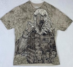 7.62 Design Avenge The Fallen AOP T-shirt Patriots Men of Arms Eagle XLARGE Rare