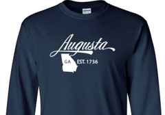 Augusta Georgia State T-Shirt Long Sleeve Graphic Tee Unisex Apparel Design