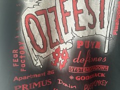 Vintage 1999 Ozzfest Tour T Shirt XL Black Sabbath Rob Zombie Slipknot Deftones