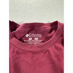 Columbia Mens Texas Graphic Tee Maroon Short Sleeve Armadillo Logo Size M 1713
