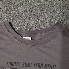 EXP Designs Canada T Shirt Mens XL Graphic “Finally, Some Lean Meat!” Gray