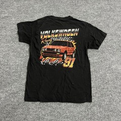 Volkswagen T-Shirt Mens Size S Black Racing GTI Graphic Short Sleeve Cotton