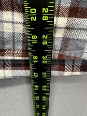 Jachs Mens Beige Plaid Shirt Collared Button Down Long Sleeve Size Large