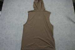 Ali Shirt Mens 2XL Brown Muhammad Ali The Greatest Hooded Sleeveless Tee Boxing