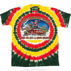 Happy Christmas T-Shirt Liquid Blue
