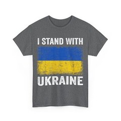 Support Ukraine I Stand With Ukraine Ukrainian Flag T-Shirt