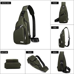 Waterproof Sling Bag Crossbody Backpack for Men Women Sling Backpack Hiking Bag