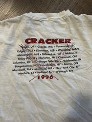 Cracker The Golden Age 1996 true vintage white single stitch t-shirt XXL 2XL