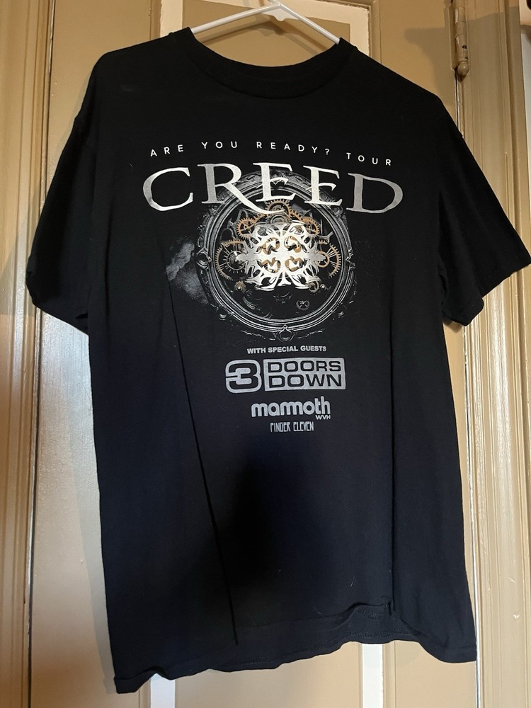 Creed Are You Ready? Tour 2024 Music T-Shirt Size Medium