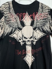 Vintage Y2K Affliction Signature Series Men’s Black Graphic Logo T-Shirt L