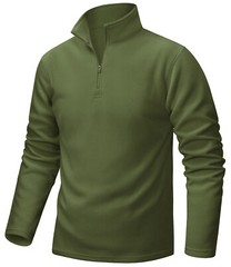 Mens 1/4 Zip Pullover Fleece Jacket Long Sleeve Warm Casual Athletic Sweatshirts